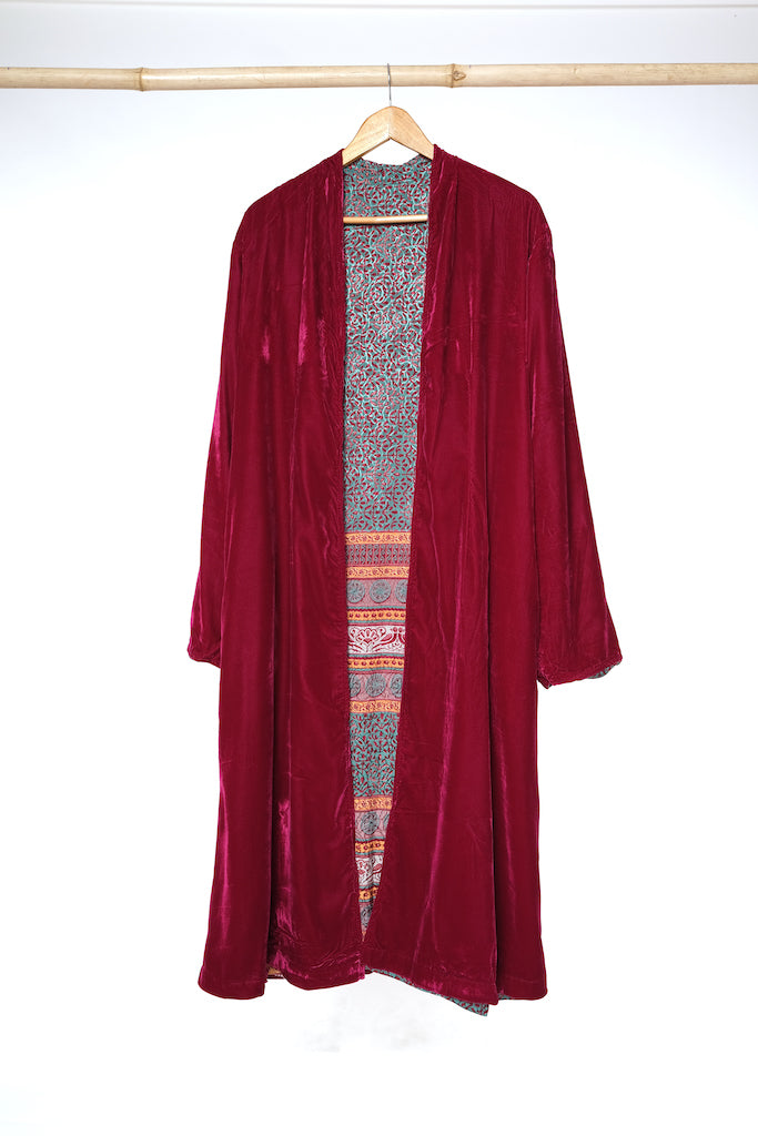 Sarno Reversible Velvet Duster - 4XL