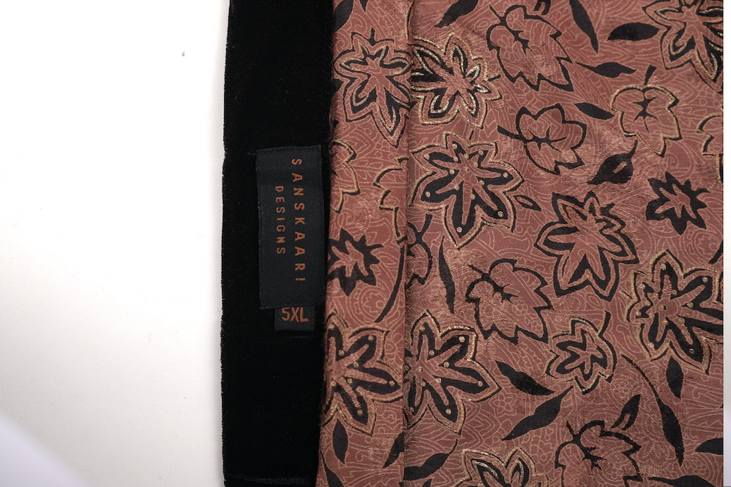 Sarno Reversible Velvet Duster - 5XL