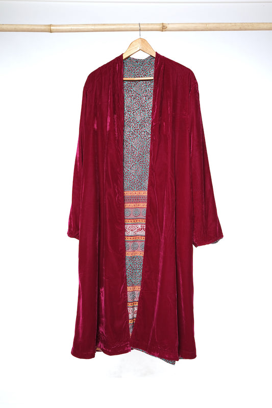 Sarno Reversible Velvet Duster - 4XL