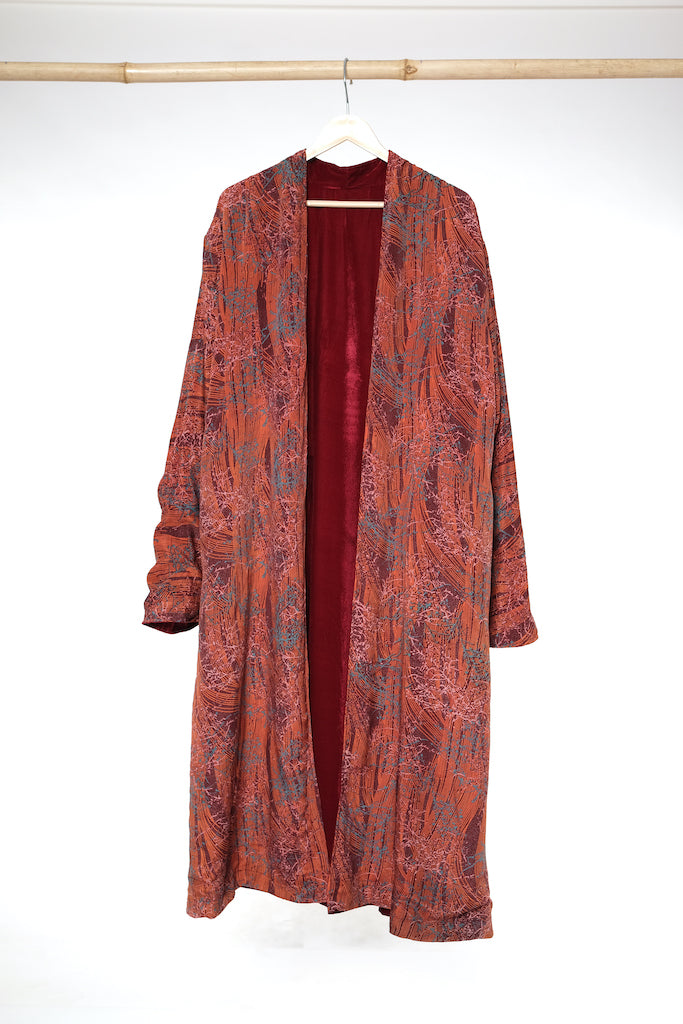 Sarno Reversible Velvet Duster - 5XL