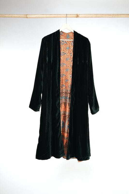 Sarno Reversible Velvet Duster - L